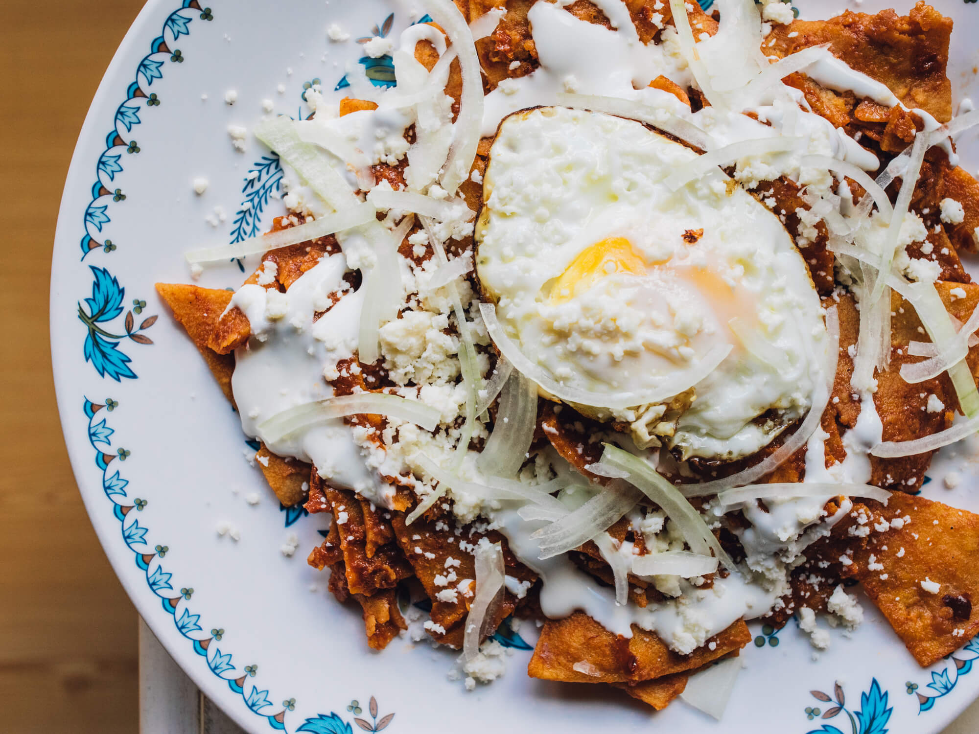 Chilaquiles with Queso Fresco