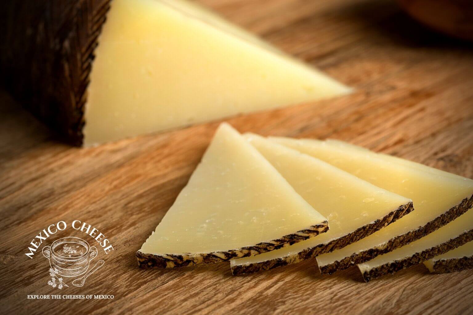 Manchego cheese sliced